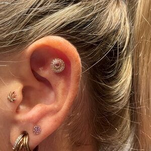 14K ROSE GOLD POT LEAF